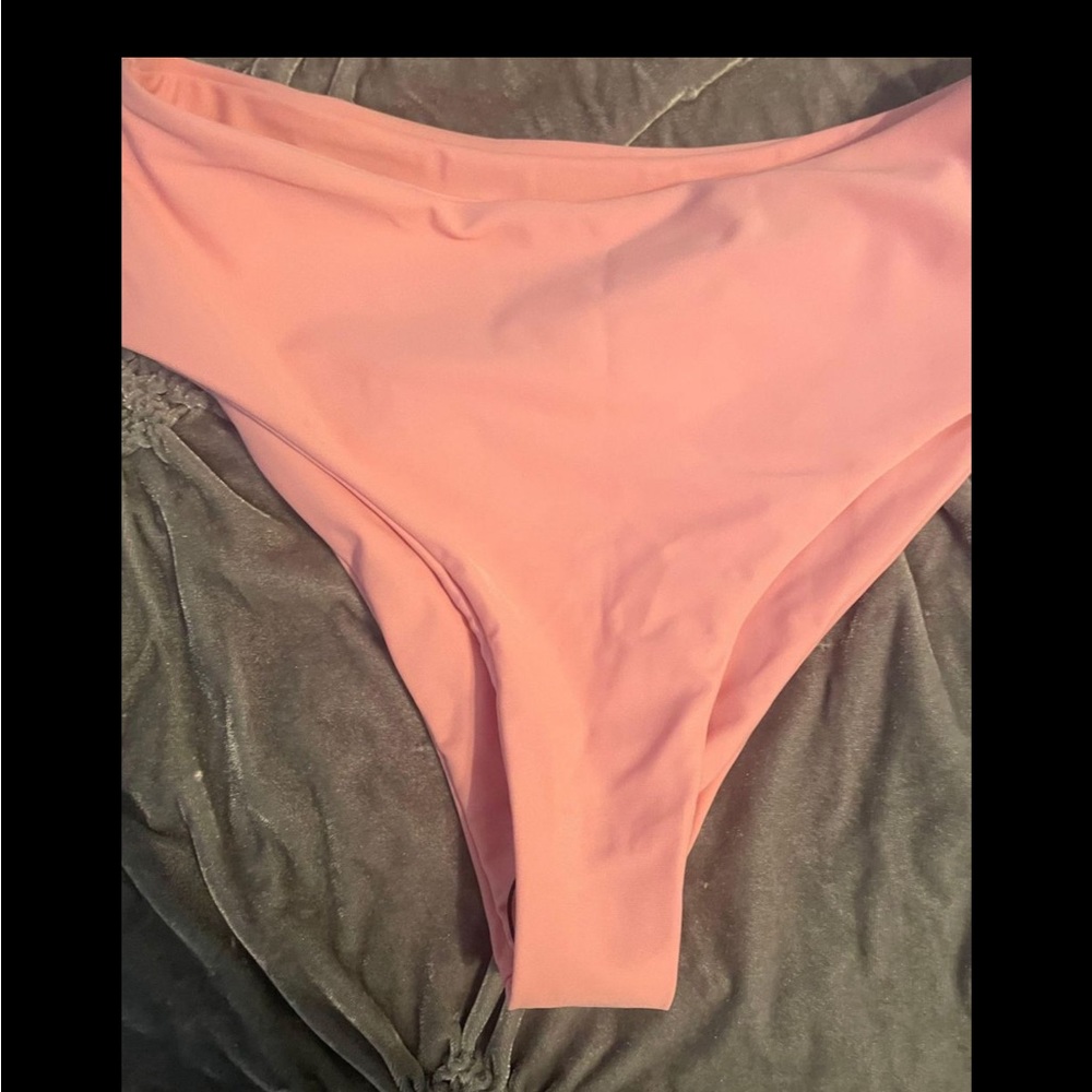 SHEIN Light Pink High Waist Swim Bottoms - Picture 4 of 6
